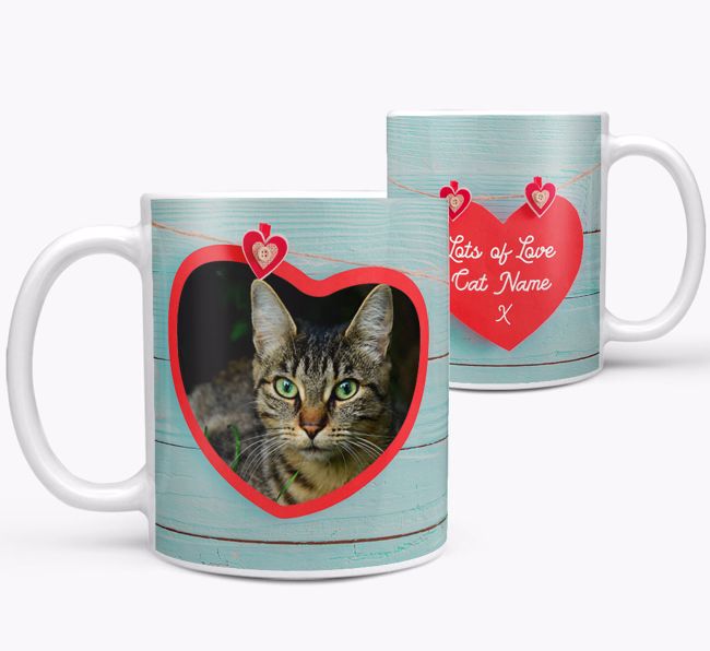 Photo Upload 'Hearts' Mug - Personalized for your {breedFullName} 